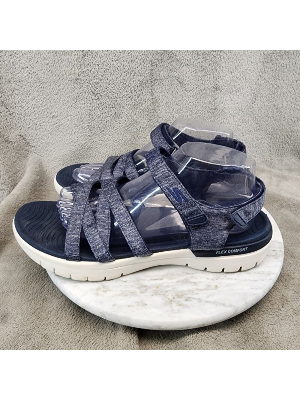 Skechers Shoes Womens Size 10 Flex Comfort Blue Sandals *Read*